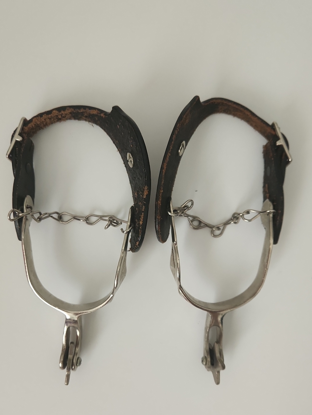 1950's - 1960's Boys Leather &  Chain Spurs